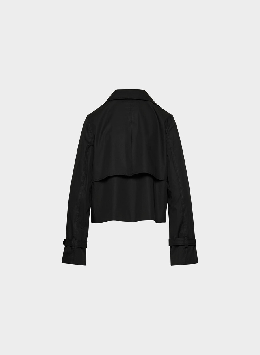 esquire trenchcoat - city twill svart