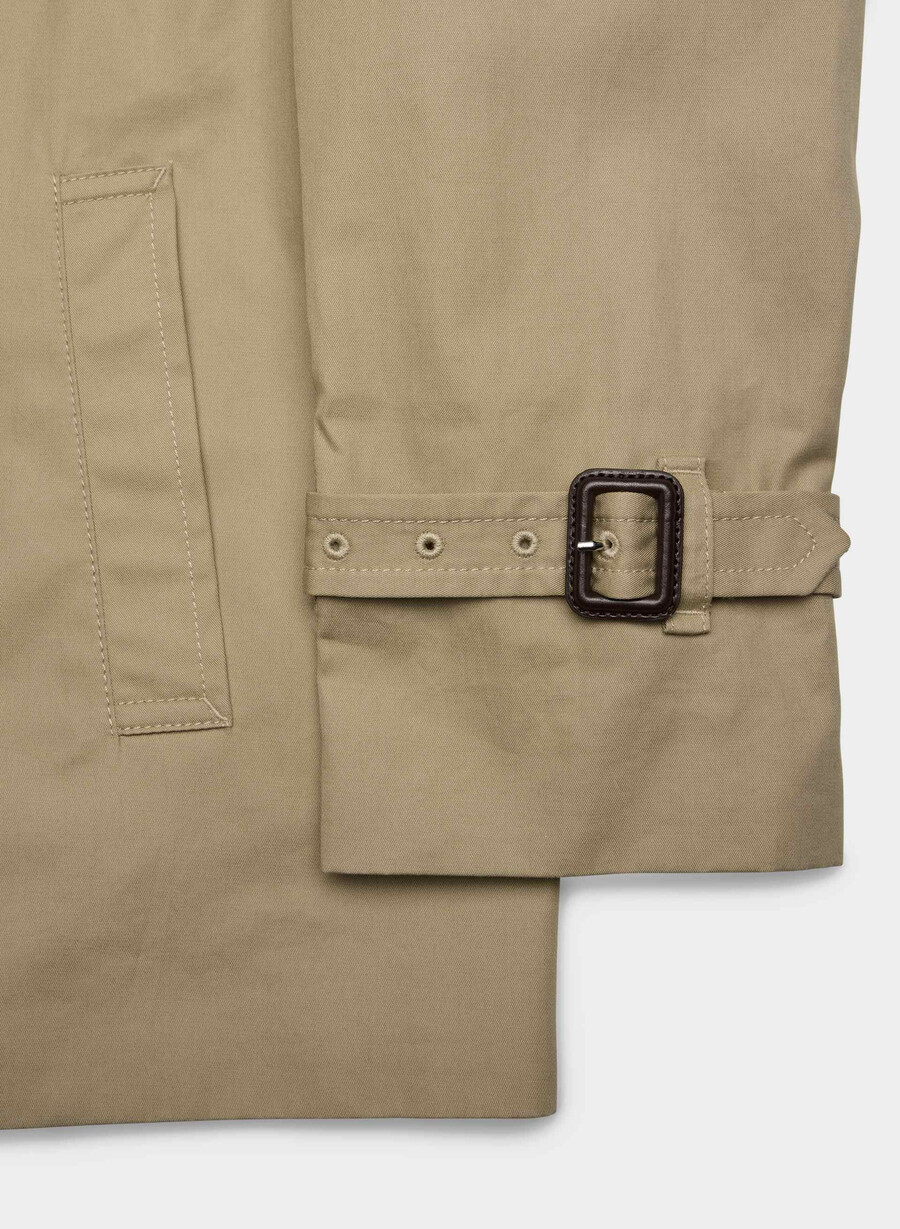 esquire trenchcoat - city twill wicker tan