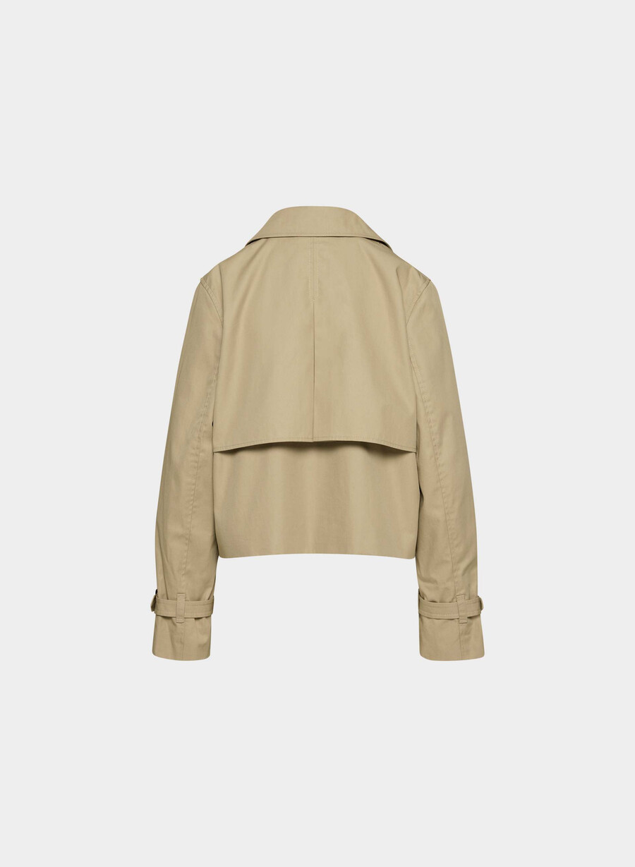 esquire trenchcoat - city twill wicker tan