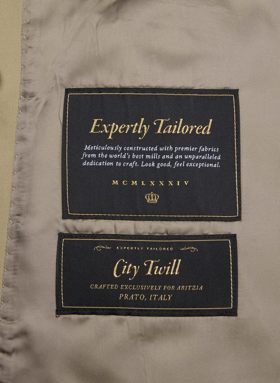 esquire trenchcoat - city twill wicker tan