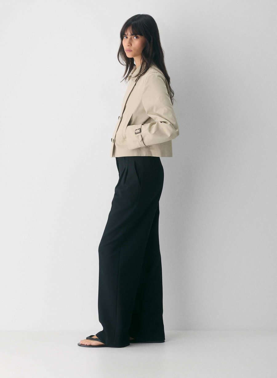esquire trenchcoat - city twill marcona beige