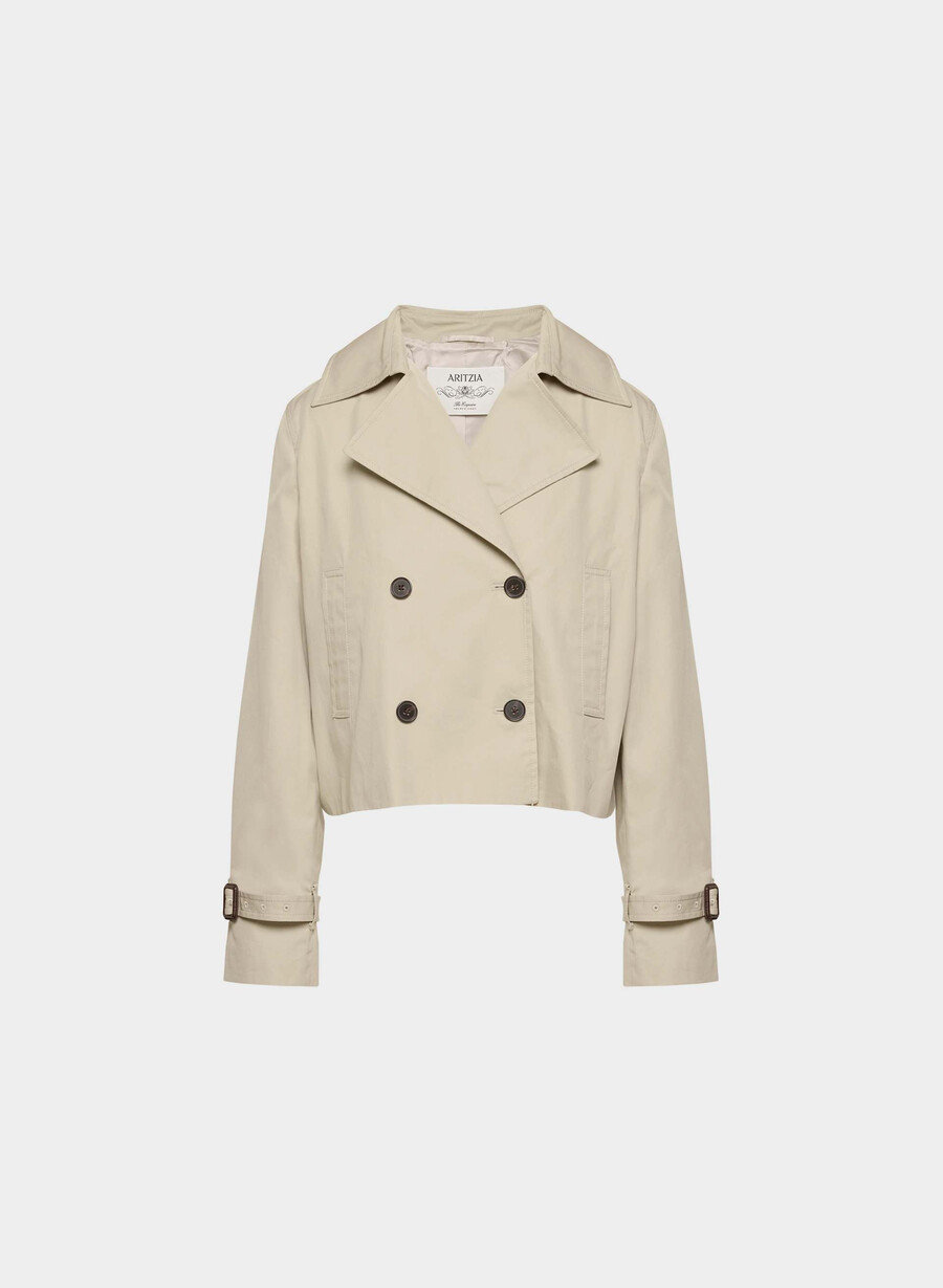 esquire trenchcoat - city twill marcona beige
