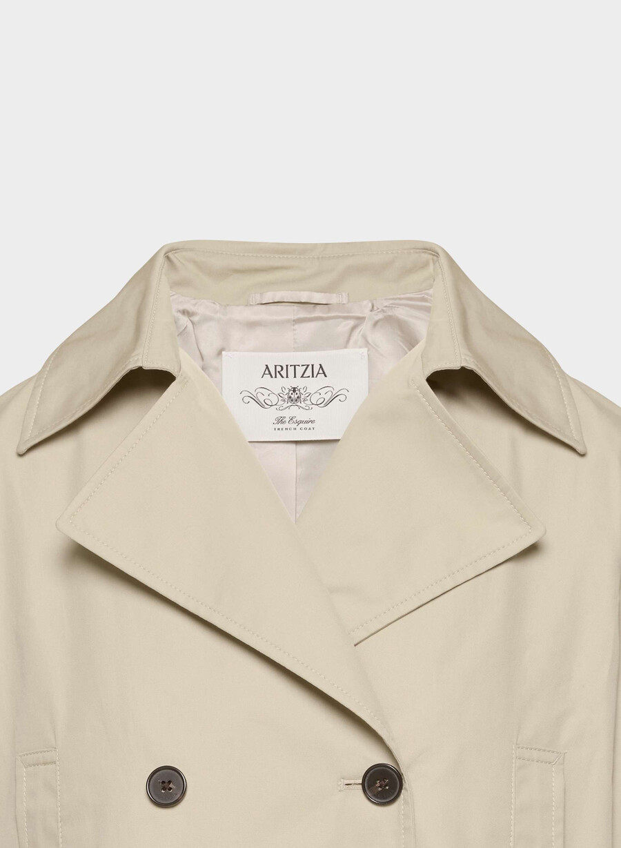 esquire trenchcoat - city twill marcona beige