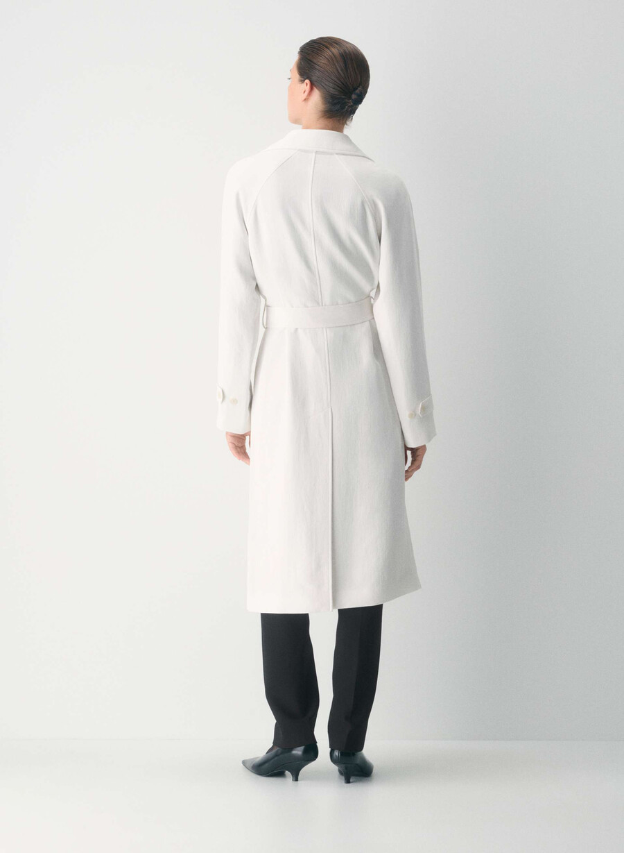 splendor trenchcoat - crepette ljus bjÖrk