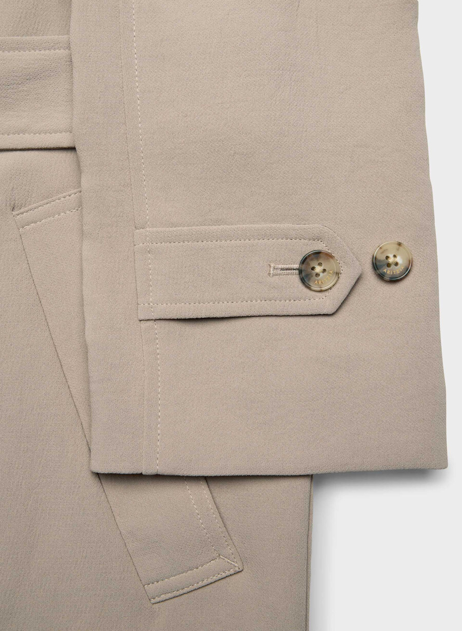 splendor trenchcoat - crepette nomad taupe