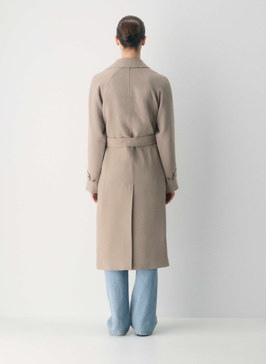 splendor trenchcoat - crepette nomad taupe