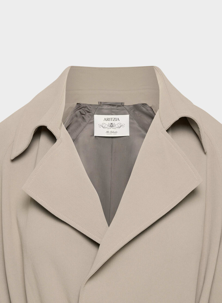 splendor trenchcoat - crepette nomad taupe