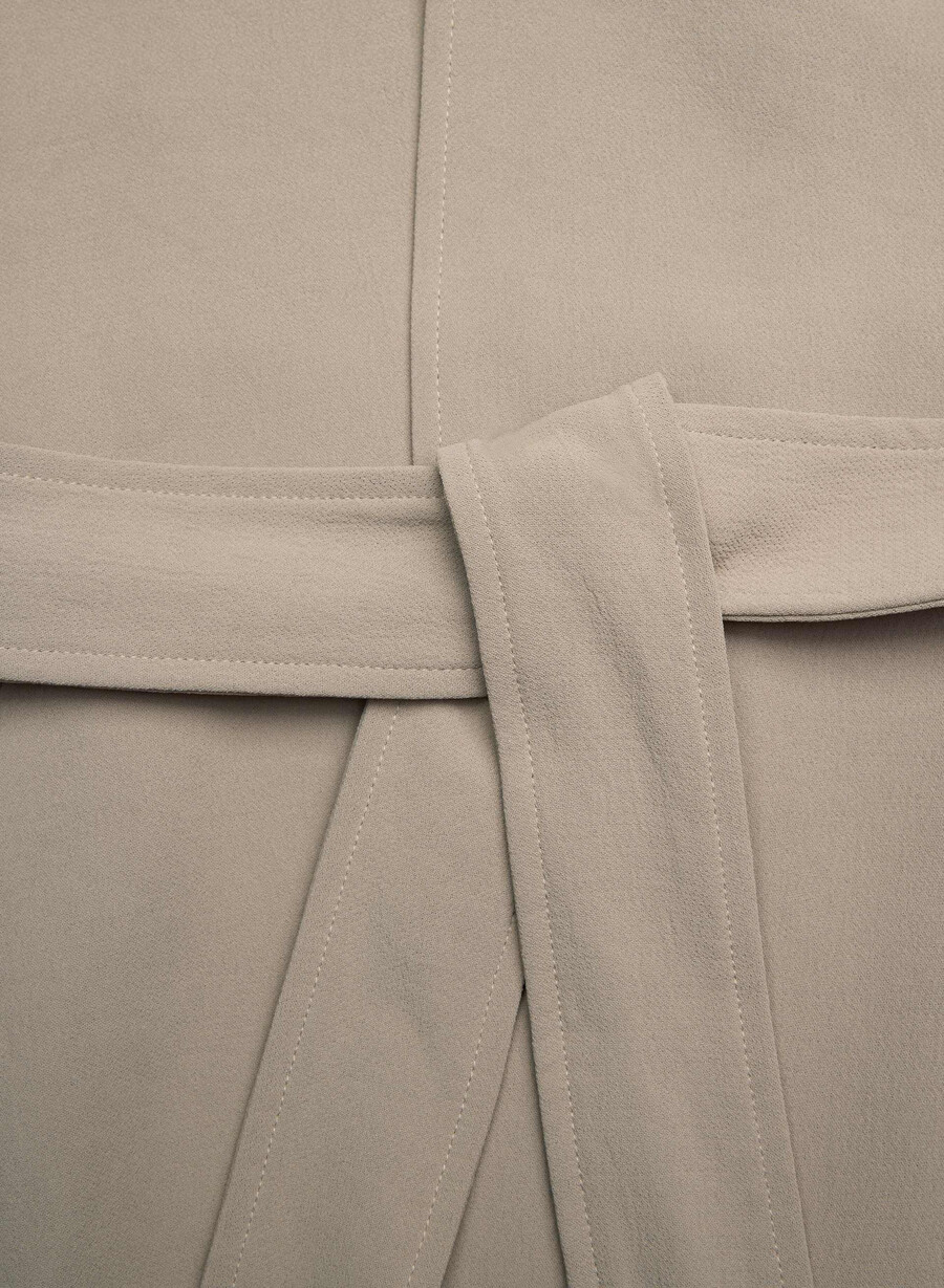 splendor trenchcoat - crepette nomad taupe