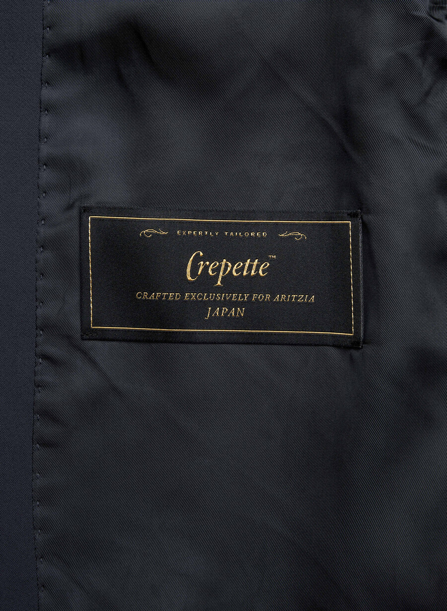 splendor trenchcoat - crepette mÖrk natt marinblÅ
