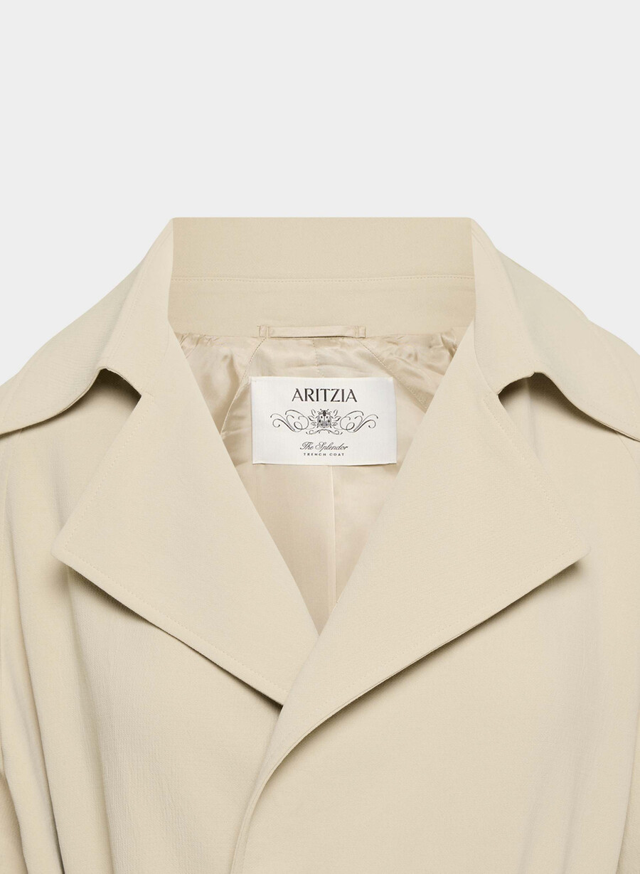 splendor trenchcoat - crepette marcona beige