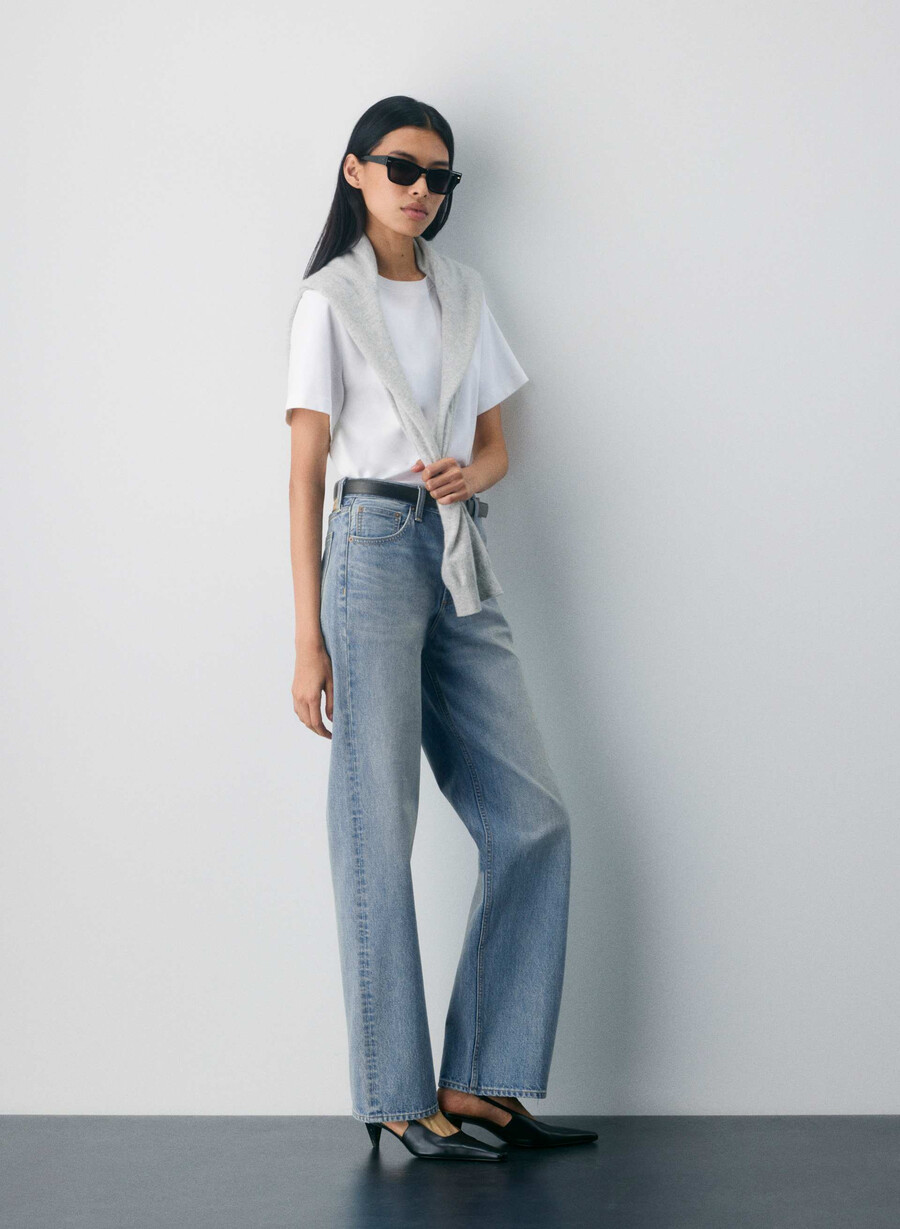 denim forum chloe hi-rise bootcut jean bleu bellini please