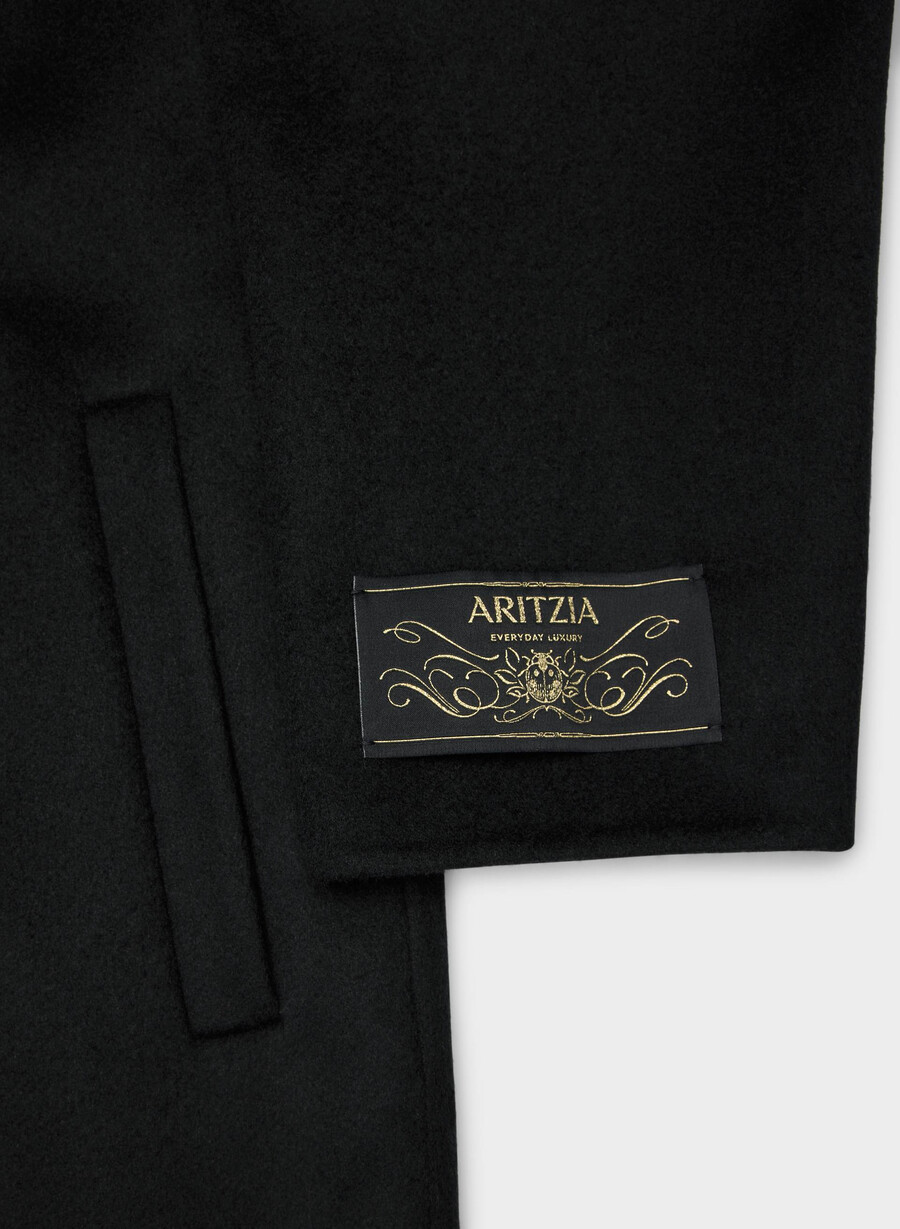 den enda dubbelsidiga kappan - luxe rewool svart