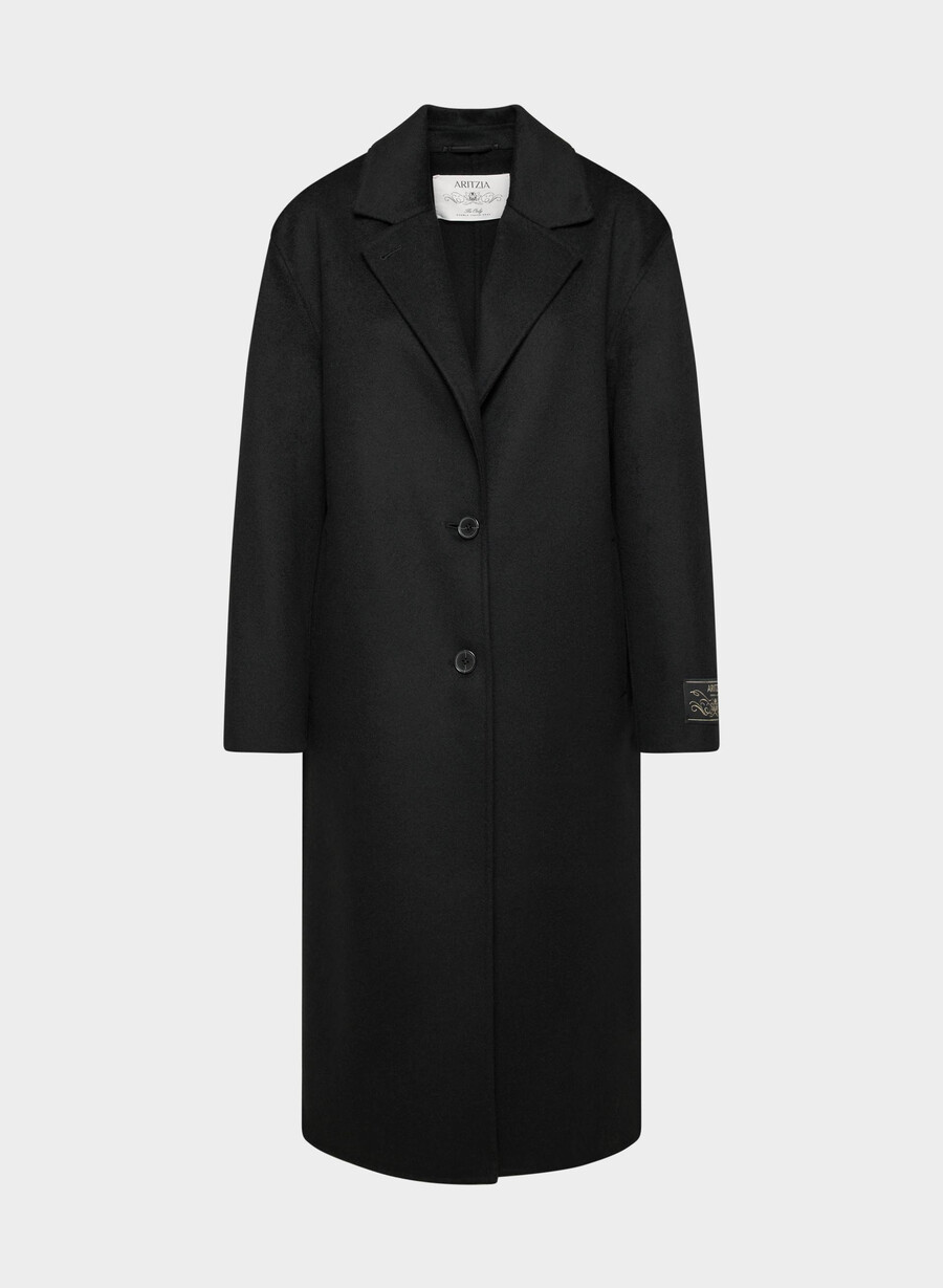 den enda dubbelsidiga kappan - luxe rewool svart