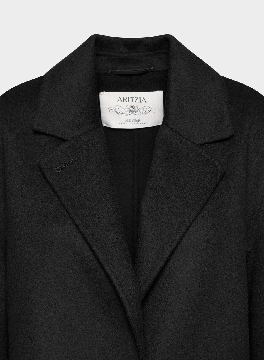 den enda dubbelsidiga kappan - luxe rewool svart