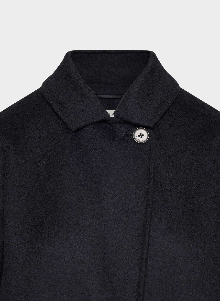 den enda dubbelsidiga kappan - luxe rewool mÖrk natt marinblÅ
