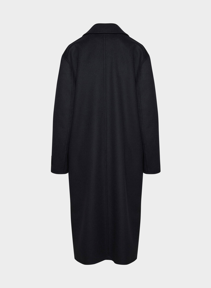 den enda dubbelsidiga kappan - luxe rewool mÖrk natt marinblÅ