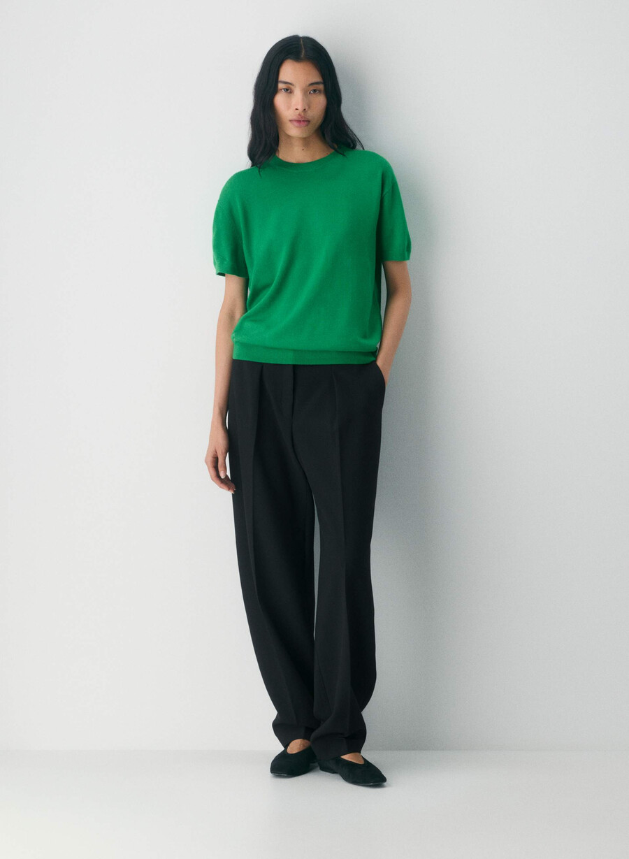 bare merinoull crew t-shirt memphis green