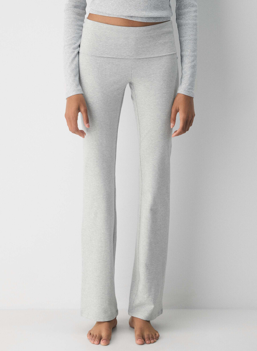 homestretch smooth amp foldover pant ljungfärgade krom