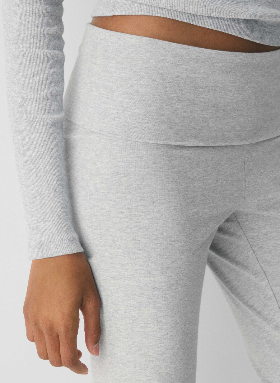 homestretch smooth amp foldover pant ljungfärgade krom
