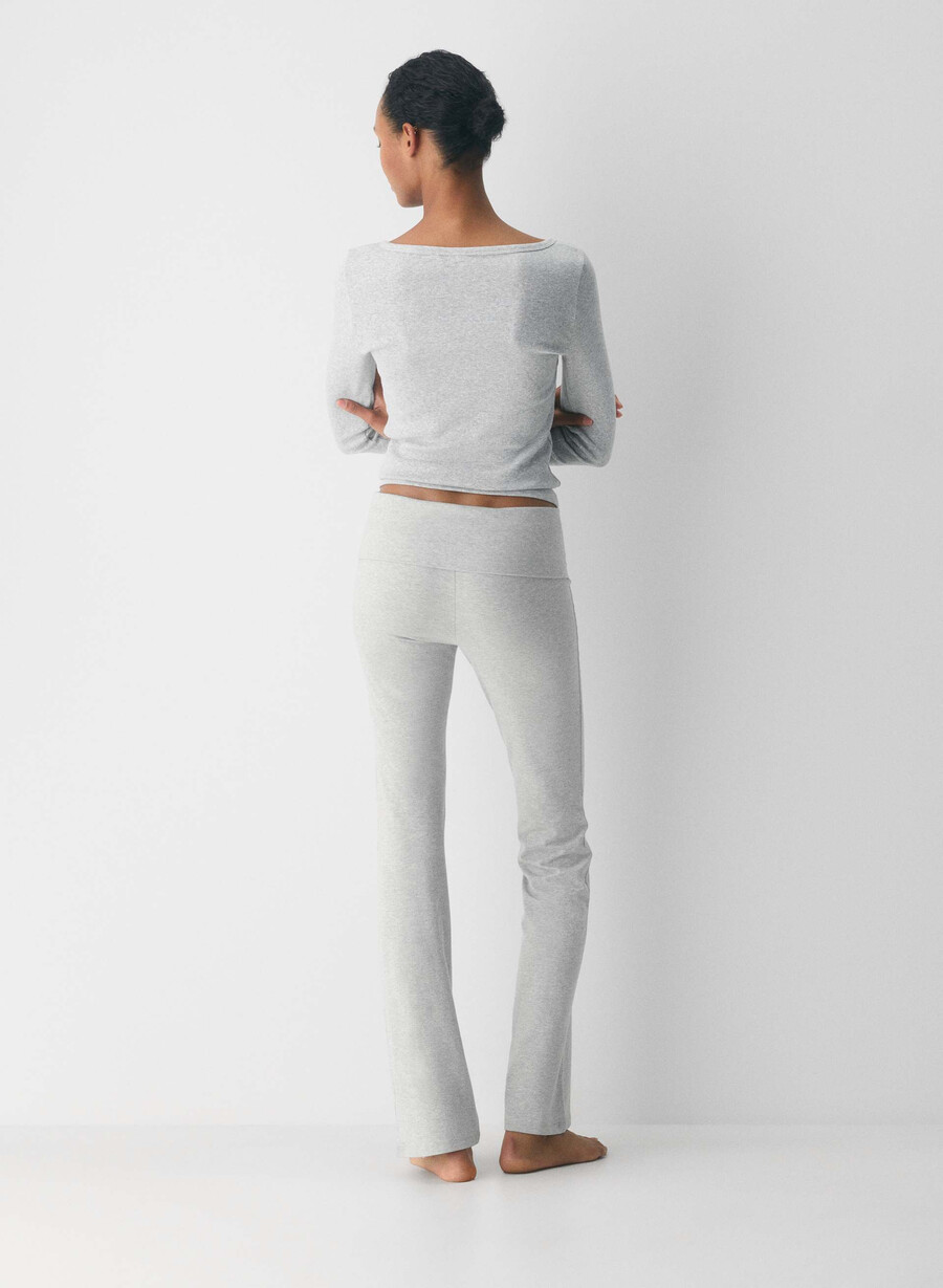 homestretch smooth amp foldover pant ljungfärgade krom