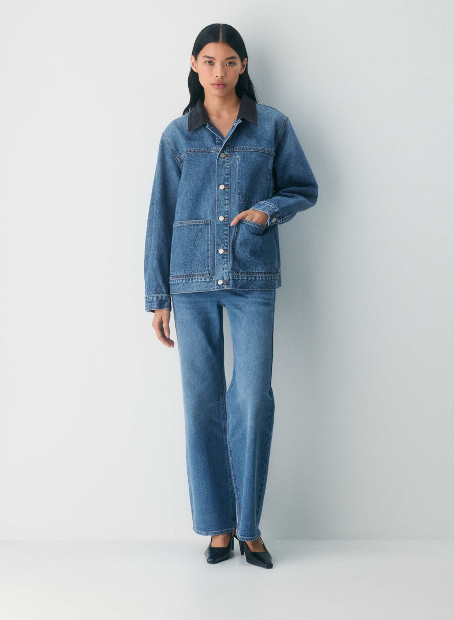 denim forum the workwear denimskjortjacka 5 År kiss n tell svart