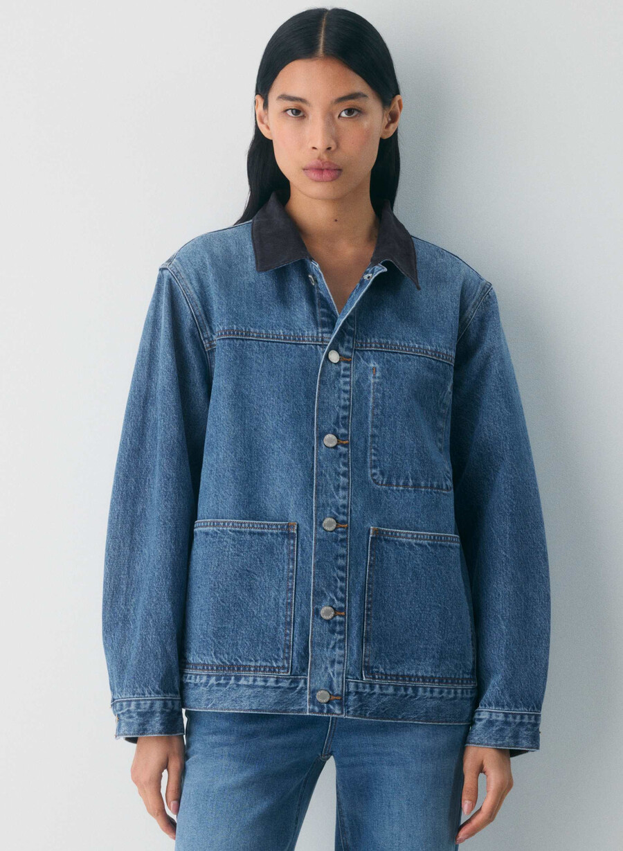 denim forum the workwear denimskjortjacka 5 År kiss n tell svart