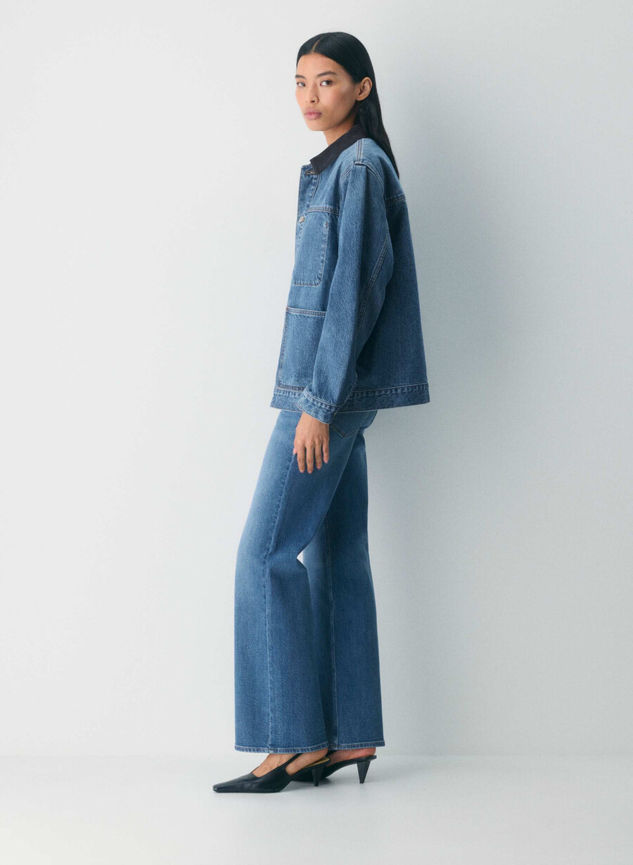 denim forum the workwear denimskjortjacka 5 År kiss n tell svart