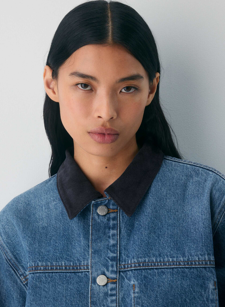 denim forum the workwear denimskjortjacka 5 År kiss n tell svart