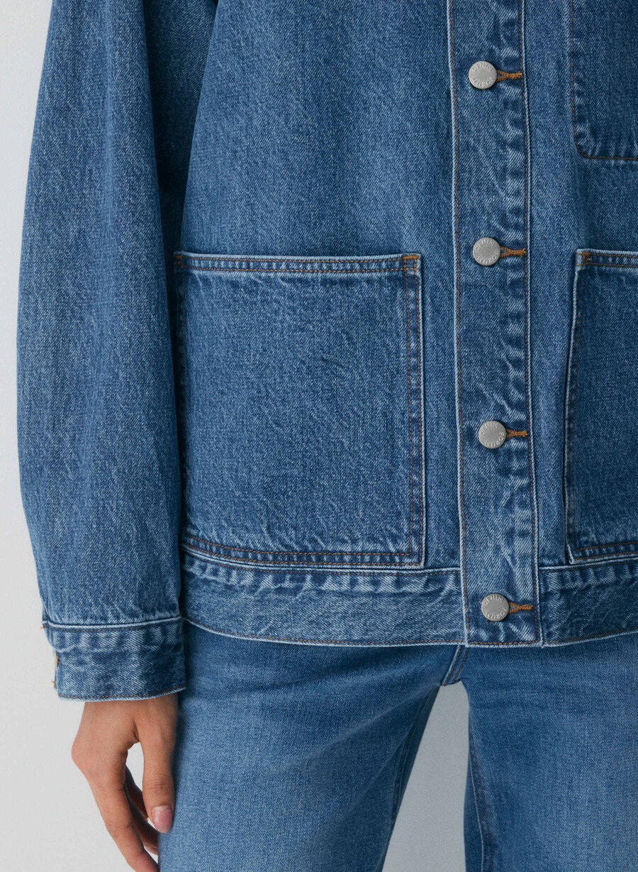 denim forum the workwear denimskjortjacka 5 År kiss n tell svart