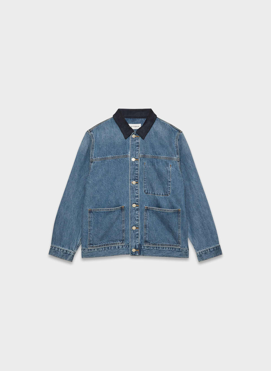 denim forum the workwear denimskjortjacka 5 År kiss n tell svart