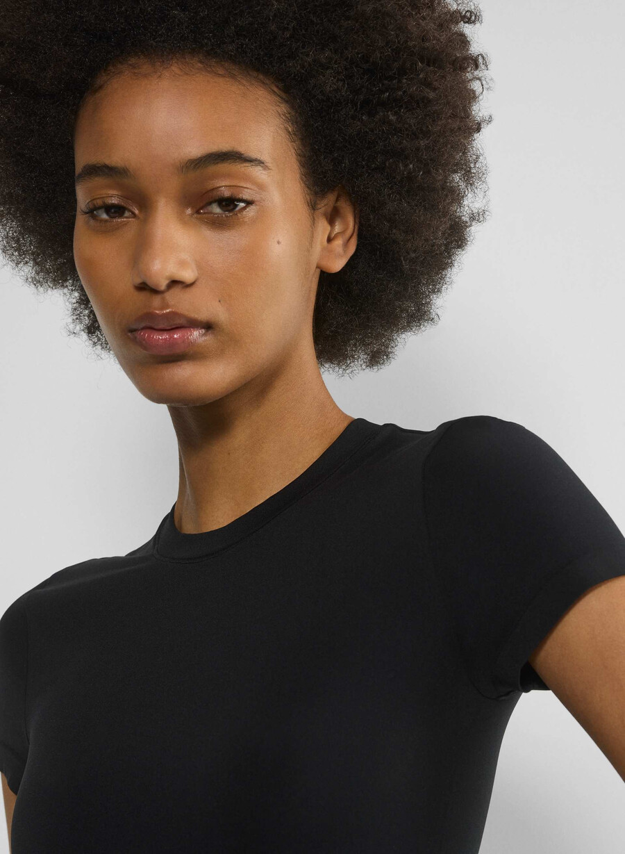 slät sömlös willow t-shirt svart