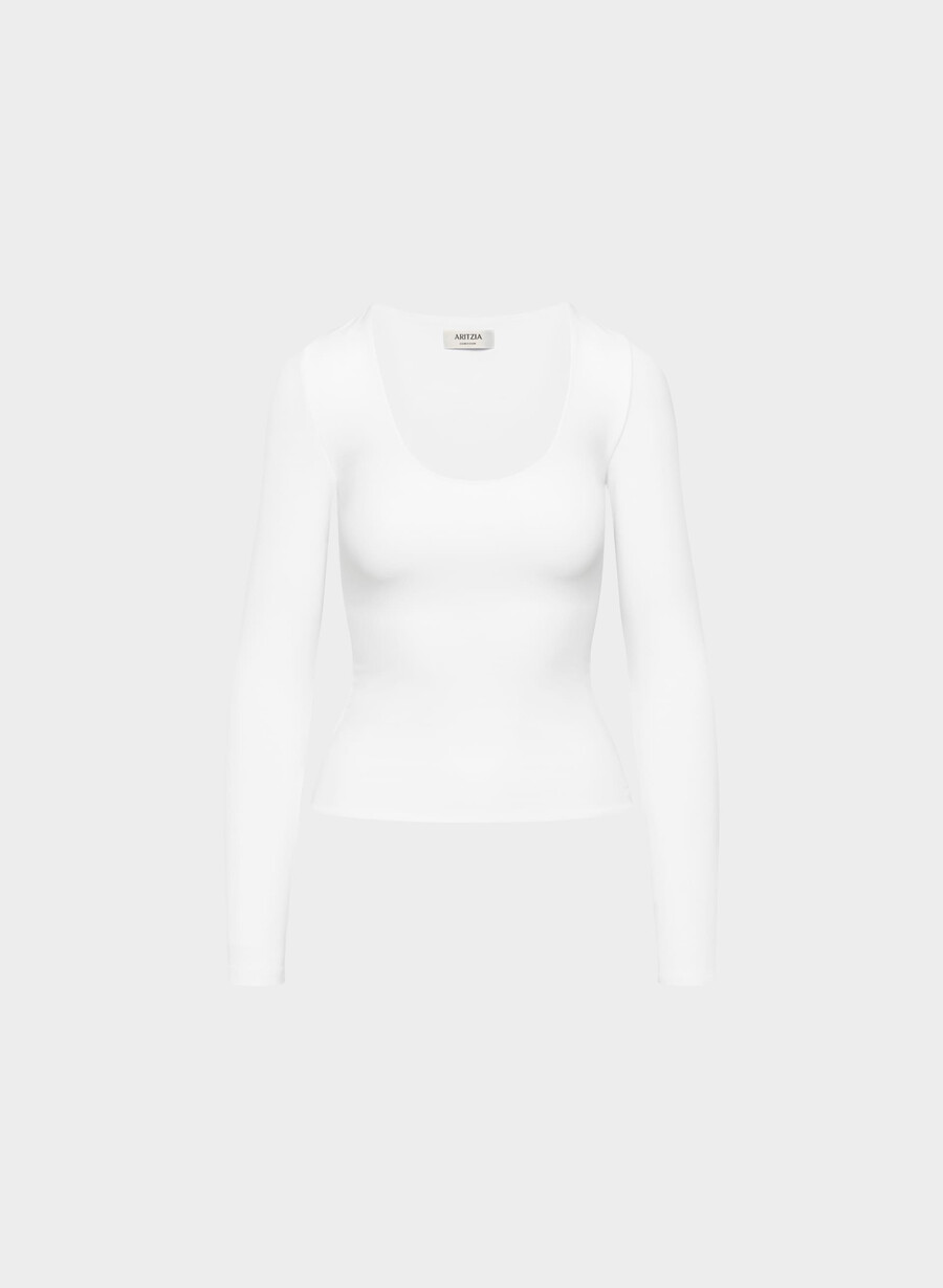 original contour astral långärmad tröja ljusvit