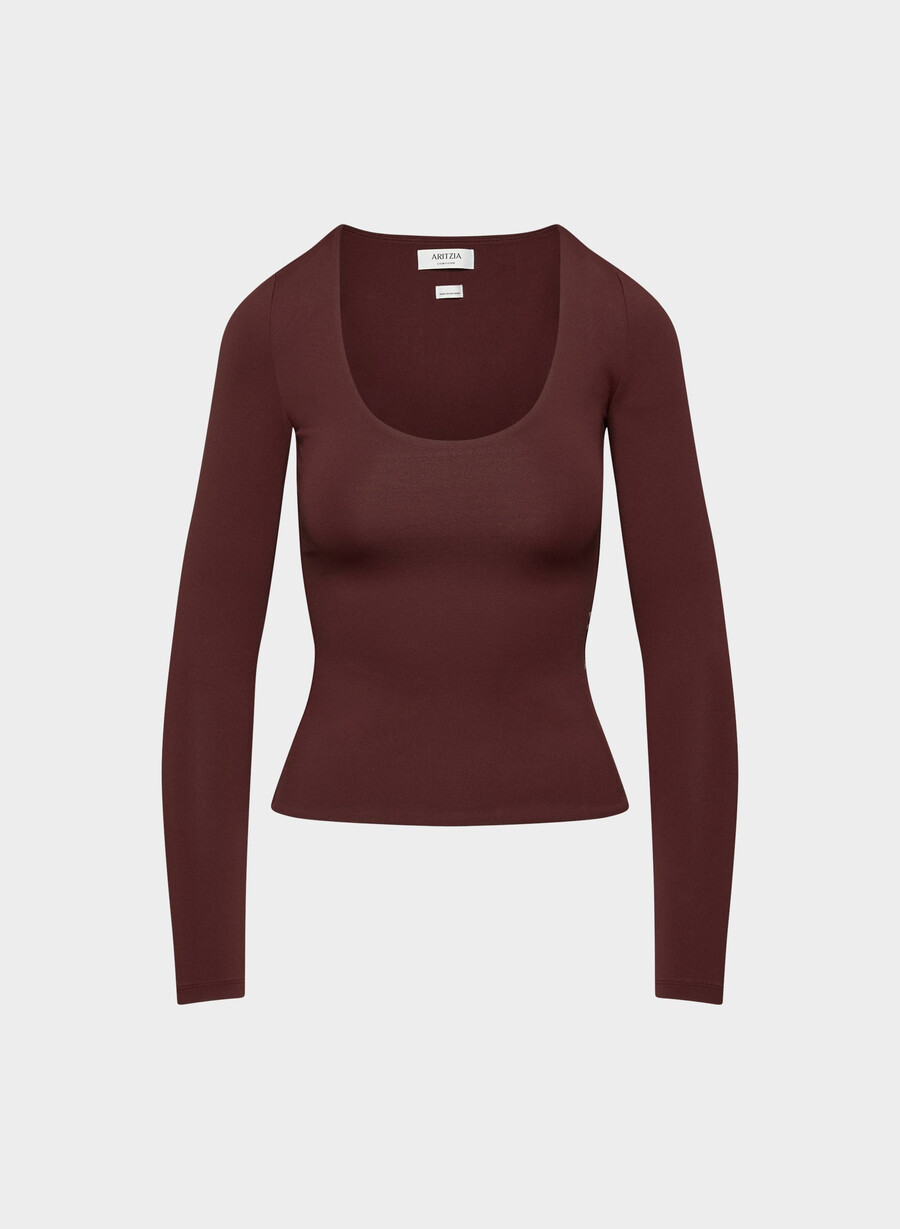 original contour astral långärmad sumac burgundy