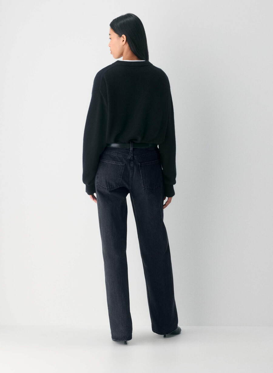 essential cashmere allegory cardigan svart