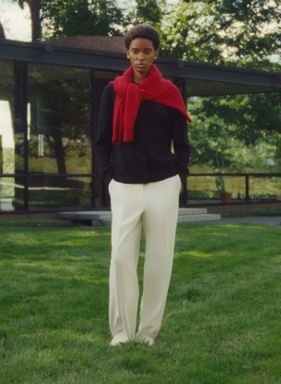 essential cashmere allegory cardigan svart