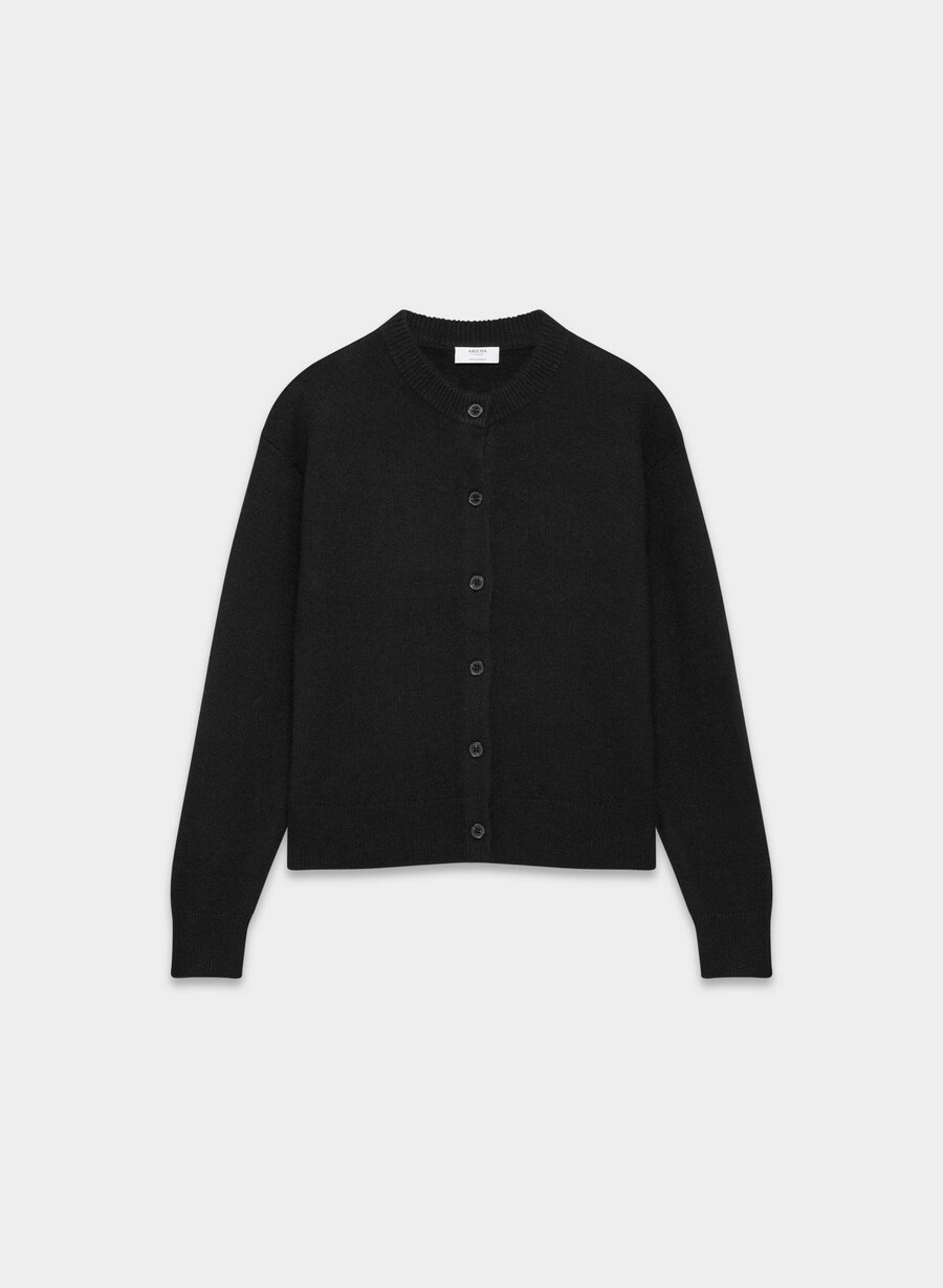 essential cashmere allegory cardigan svart