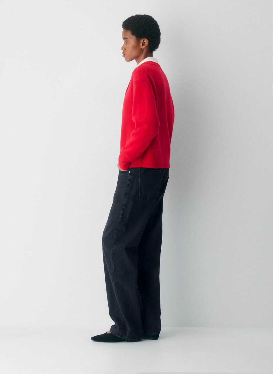 essential cashmere allegory cardigan blinkande rÖd
