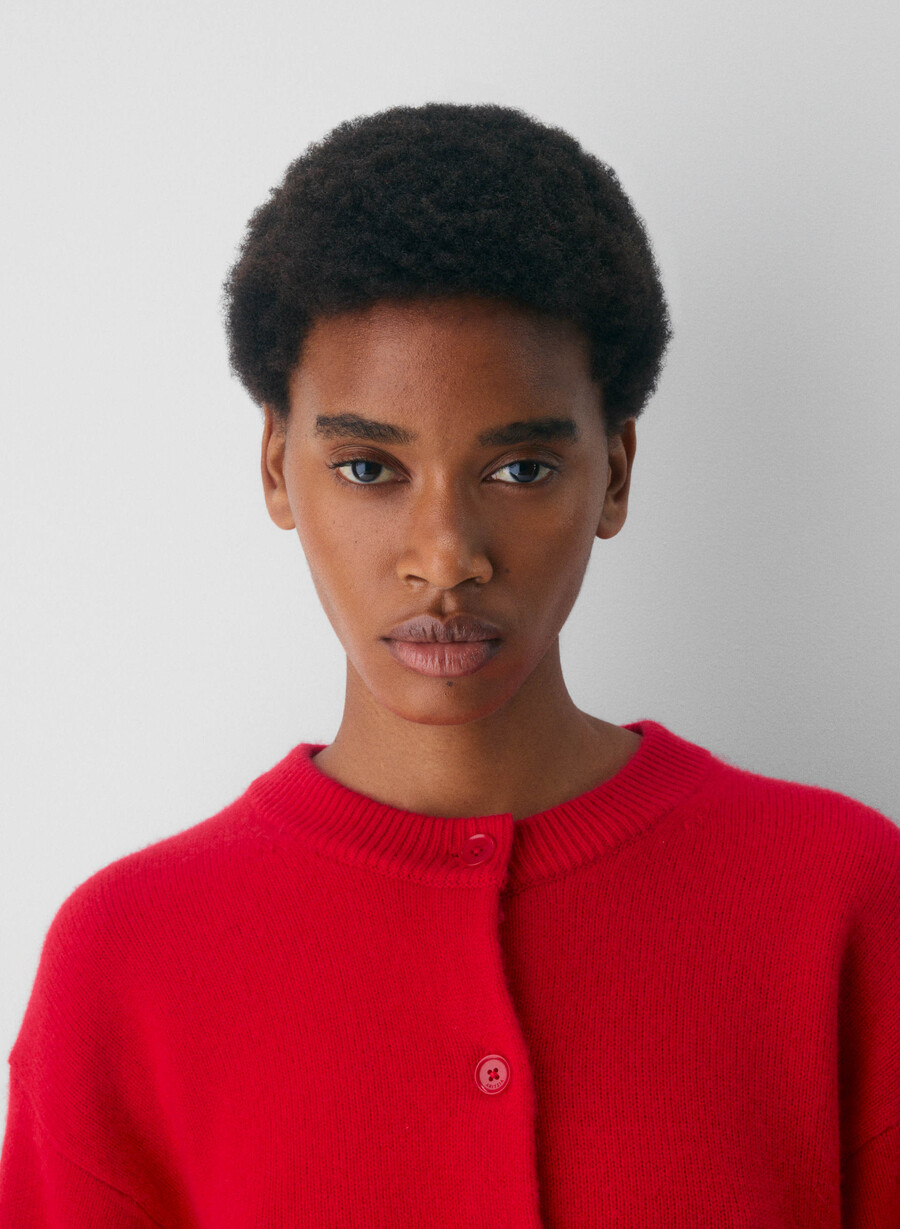 essential cashmere allegory cardigan blinkande rÖd