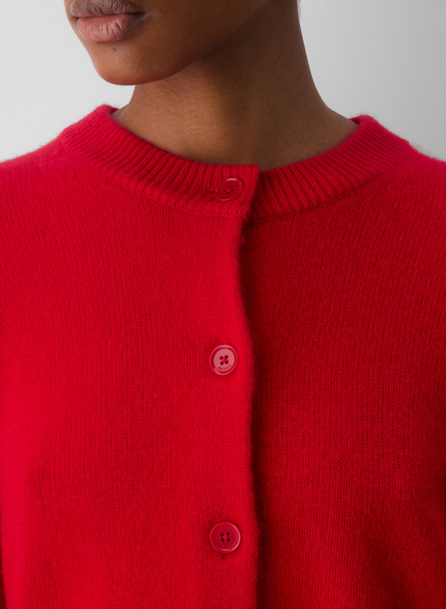 essential cashmere allegory cardigan blinkande rÖd