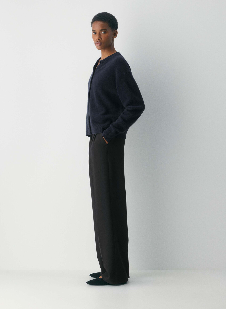 essential cashmere allegory cardigan mÖrk nattsblÅ