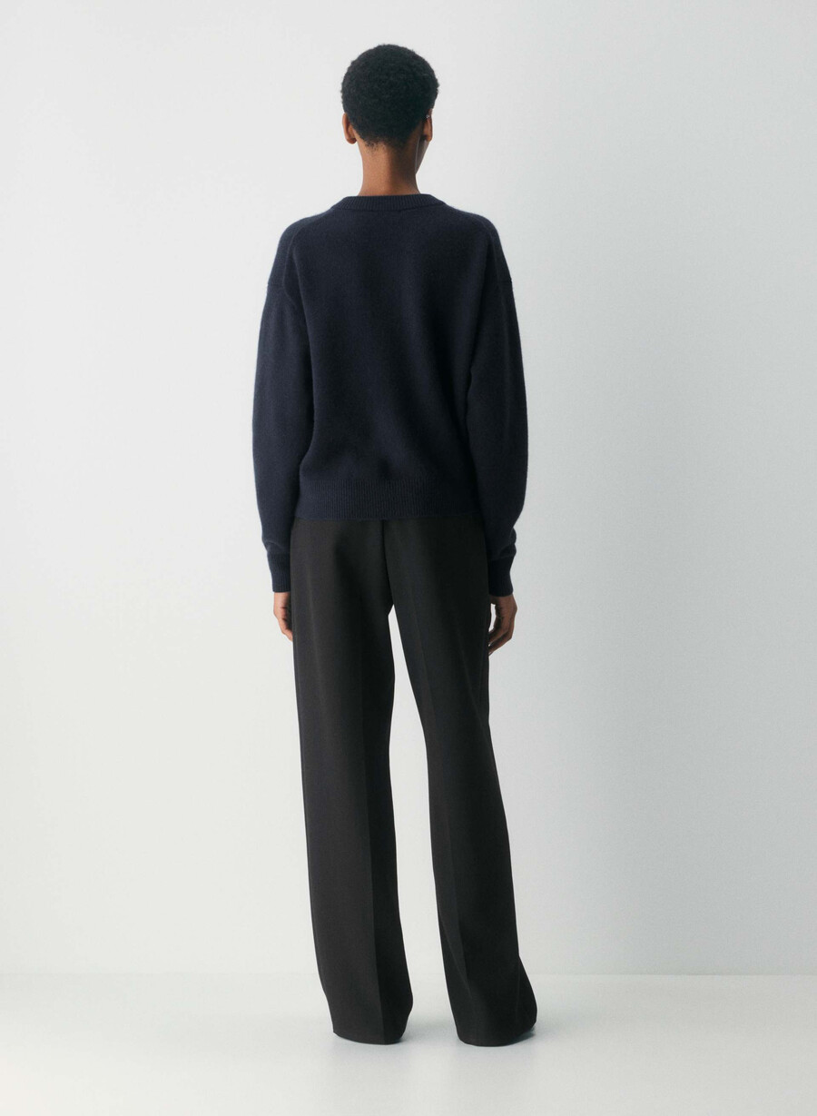 essential cashmere allegory cardigan mÖrk nattsblÅ