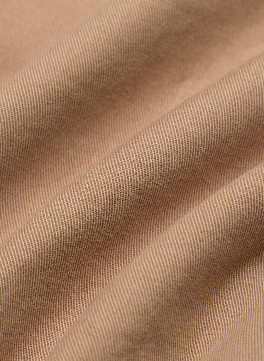 chino relaxed hi-made barrel pant tvättad brons kamel