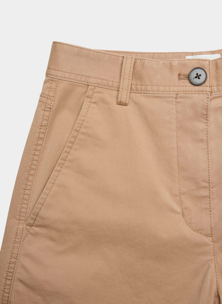 chino relaxed hi-made barrel pant tvättad brons kamel