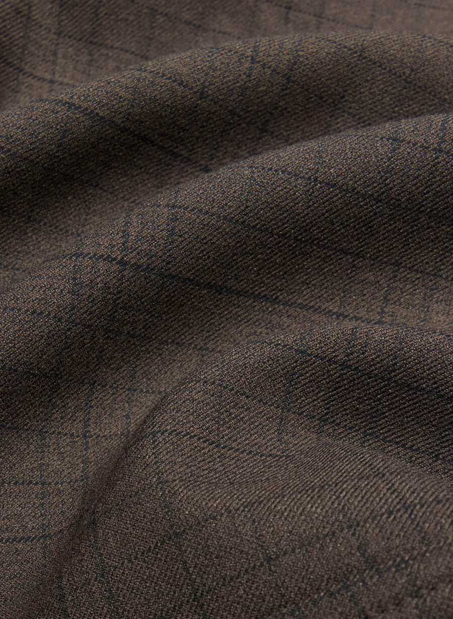 marschjacka - twill sanford chk rm brblk