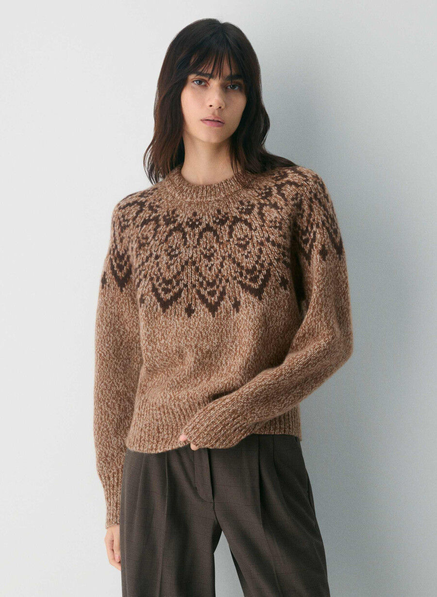 cosmic ull kashmirtröja hthr nm tp svart