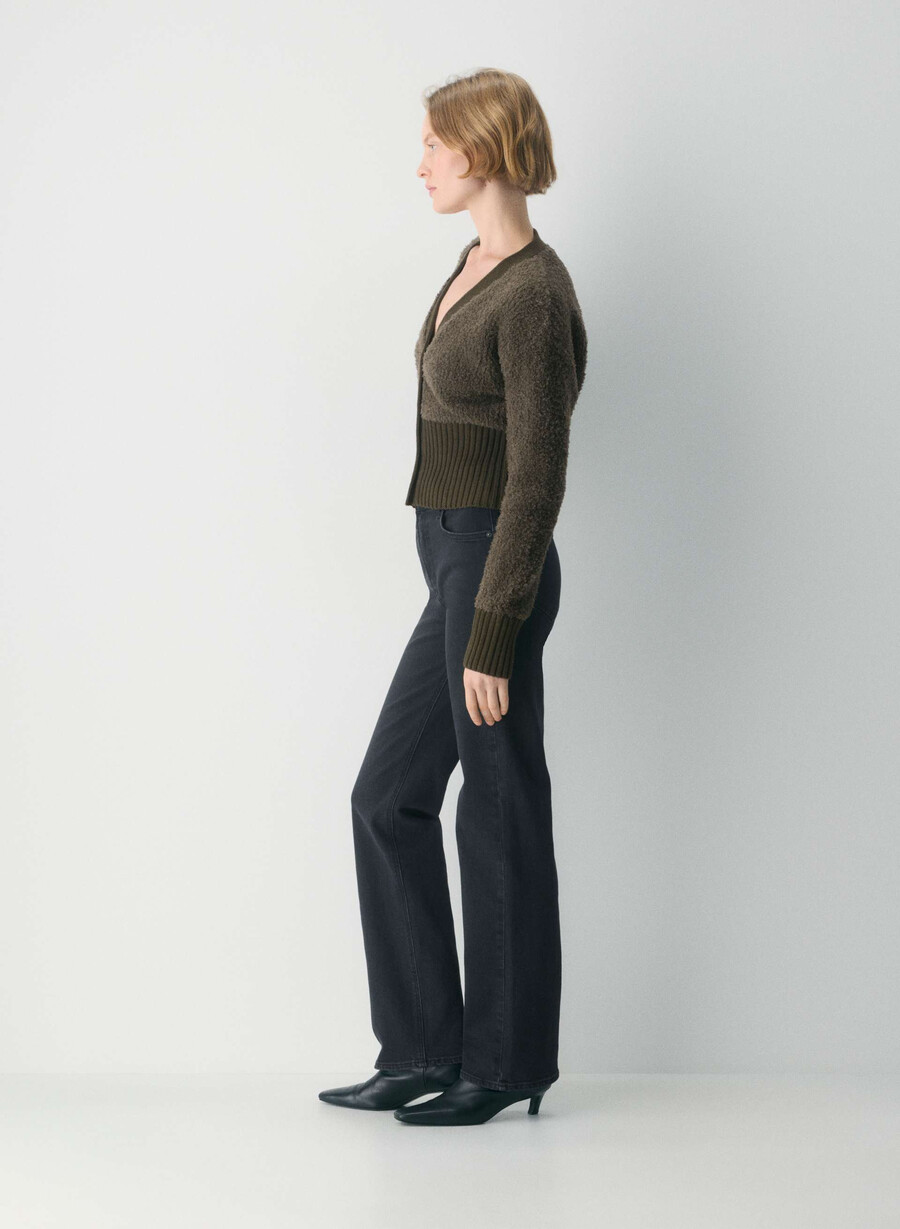 duchess cardigan mörk olivgrön