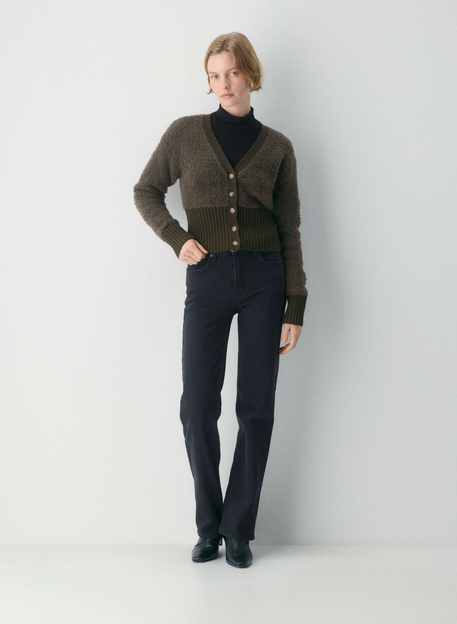 duchess cardigan mörk olivgrön