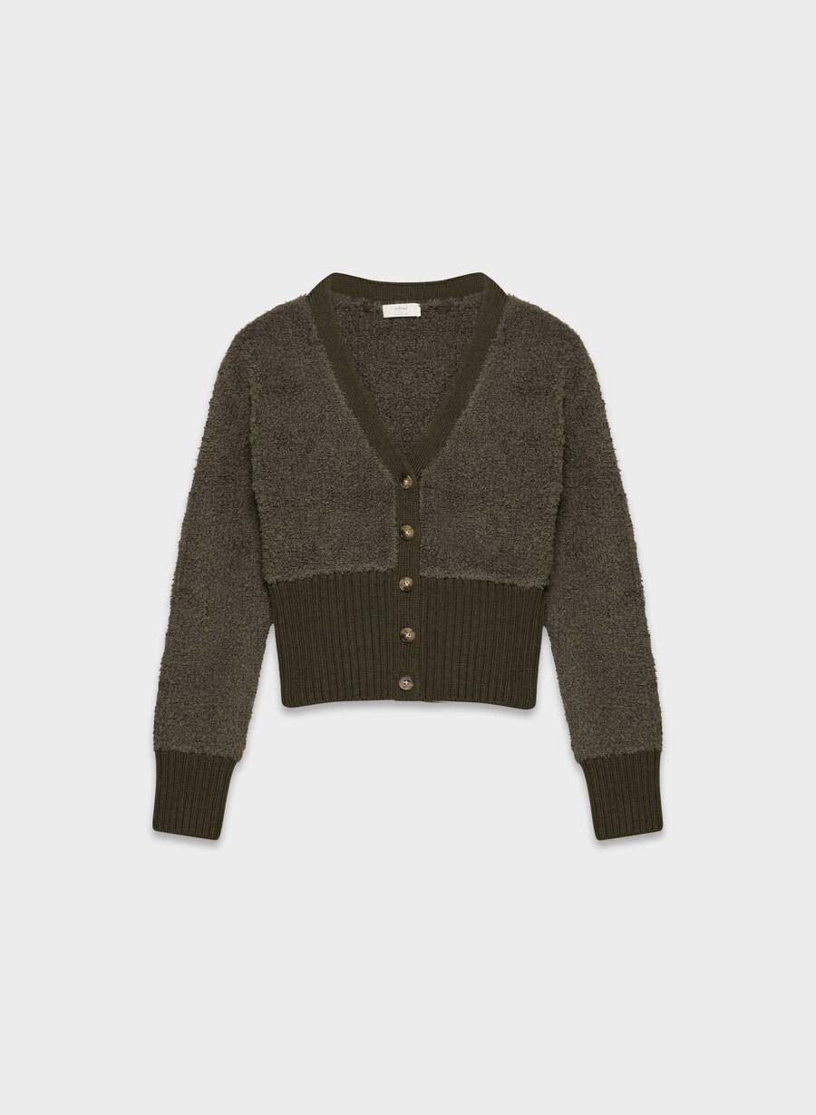 duchess cardigan mörk olivgrön