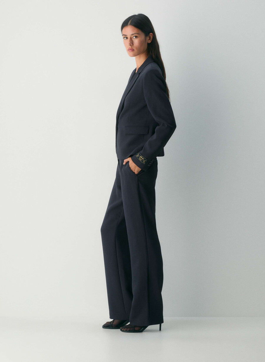 strata pant - crepette dark night marin