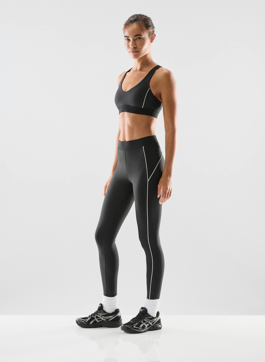 glotone hustle sport-bh svart ljusvit